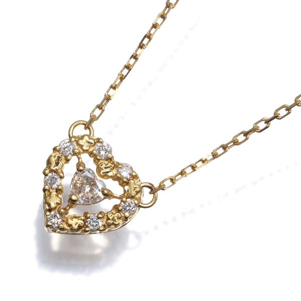 AHKAH（アーカー） ネックレス ダイヤ ダイヤモンド 0.14ct プリンセス 