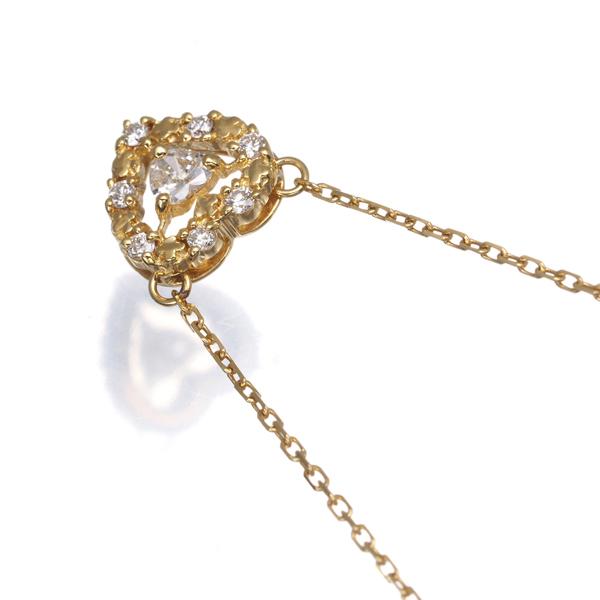 AHKAH（アーカー） ネックレス ダイヤ ダイヤモンド 0.14ct プリンセス 