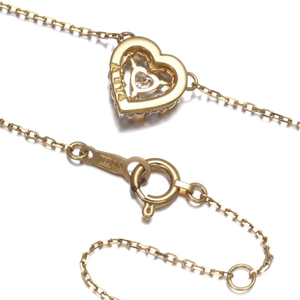 AHKAH（アーカー） ネックレス ダイヤ ダイヤモンド 0.14ct プリンセス 