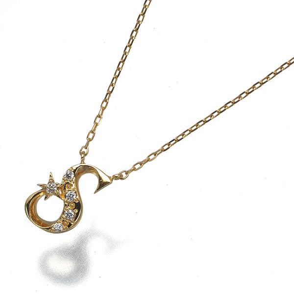 スタージュエリー K18 ダイヤモンド イニシャル 【C】ネックレス STAR JEWELRY（スタージュエリー） ネックレス ダイヤ ダイヤモンド