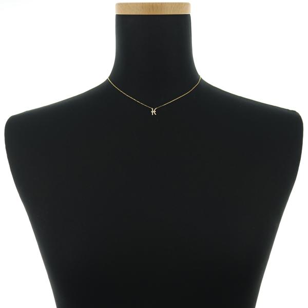 AHKAH（アーカー） ネックレス ダイヤ ダイヤモンド 0.07ct イニシャル