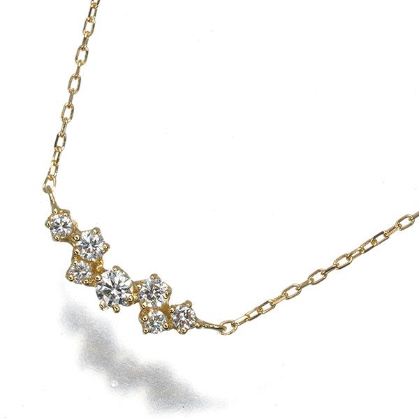 AHKAH アーカーBBラインネックレス　イエローゴールド　18K ダイアモンド AHKAH アーカーBBラインネックレス イエローゴールド 18K ダイアモンド