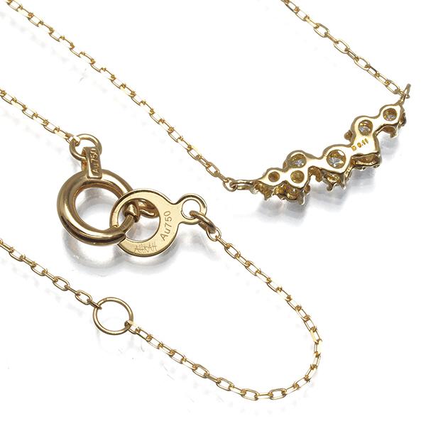 AHKAH（アーカー） ネックレス ダイヤ ダイヤモンド 0.11ct BBライン