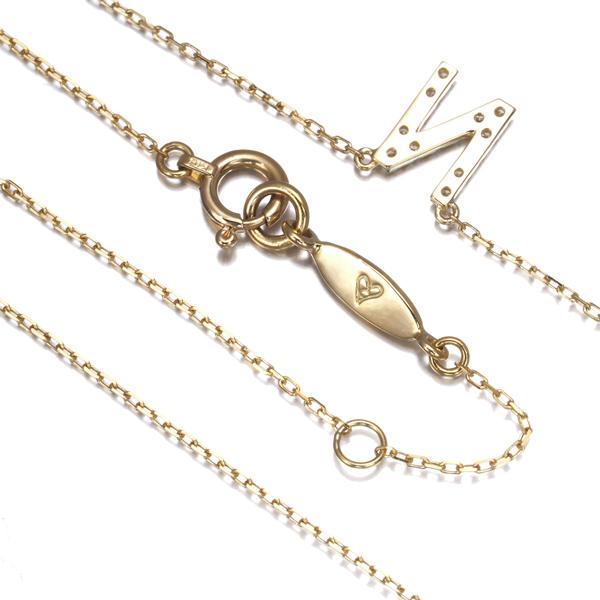 AHKAH（アーカー） ネックレス ダイヤ ダイヤモンド 0.05ct イニシャル 