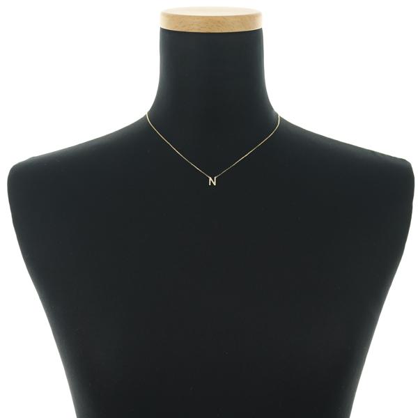 AHKAH（アーカー） ネックレス ダイヤ ダイヤモンド 0.05ct イニシャル 