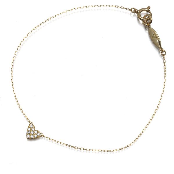 AHKAH（アーカー） ブレスレット ダイヤ ダイヤモンド 0.05ct ハート