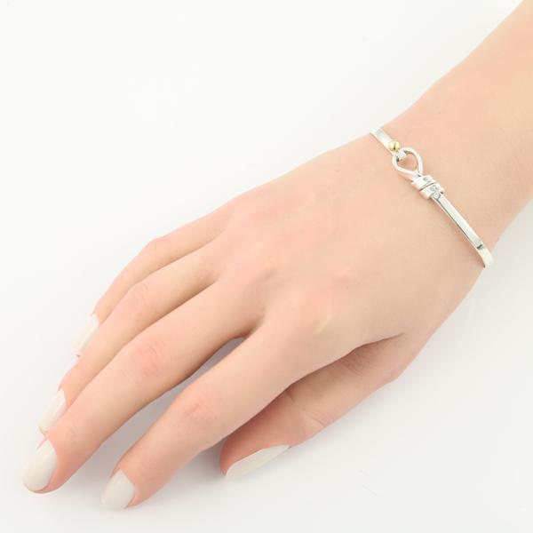 ティファニー フック＆アイ ブレスレット シルバー925 K18 TIFFANY&Co.（ティファニー） ブレスレット フック＆アイ バングル
