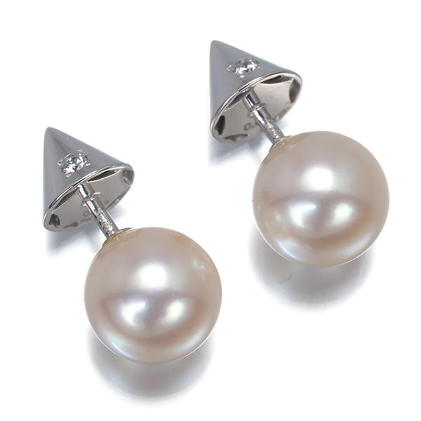 TASAKI（タサキ） ピアス パール 真珠 7.5mm ダイヤ ダイヤモンド 0.02