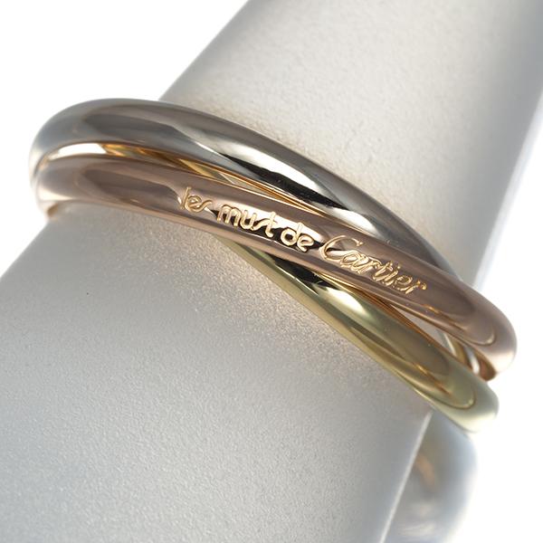 カルティエ　トリニティ　xs #51 Cartier（カルティエ） トリニティ リング スリーカラー XS 51号 K18YG