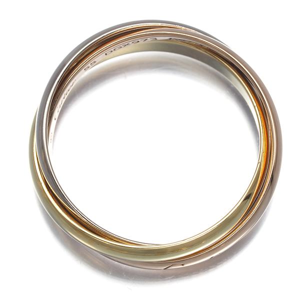 Cartier カルティエ　トリニティリング　SM #55 Cartier（カルティエ） トリニティ リング スリーカラー SM 55号 K18YG