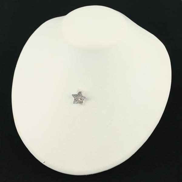 ダイヤ ダイヤモンド 0.60ct パヴェ スター ハート コンビカラー 