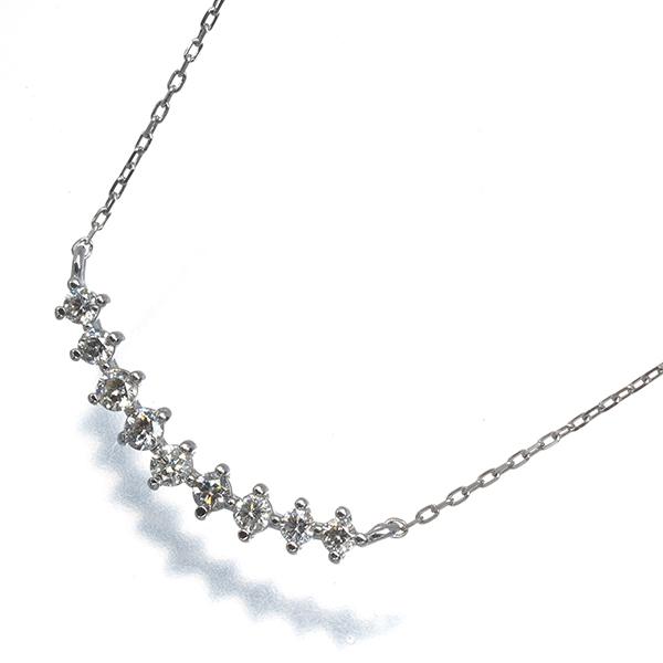 ダイヤ ダイヤモンド 0.15ct 9P ネックレス Pt900/Pt850 GENJ_4
