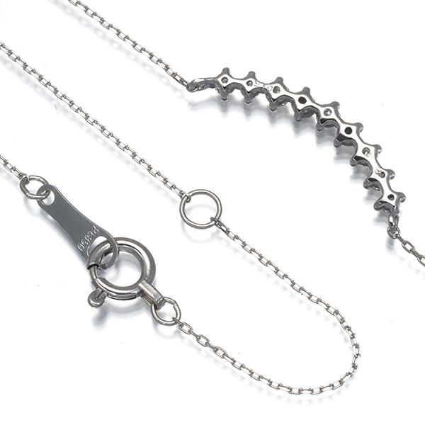 ダイヤ ダイヤモンド 0.15ct 9P ネックレス Pt900/Pt850 GENJ_2
