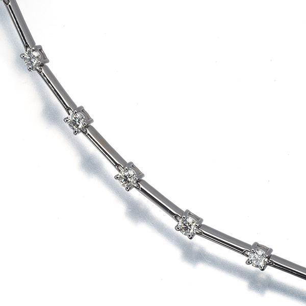 K18WG バケットカットダイヤ ステーションブレスレット TASAKI（タサキ） ブレスレット ダイヤ ダイヤモンド 1.00ct