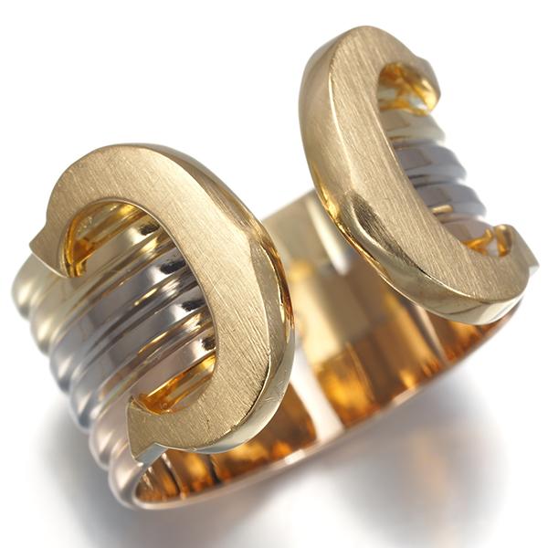 Cartier（カルティエ） リング 2C ドゥーブルC C2 スリーカラー LM 52