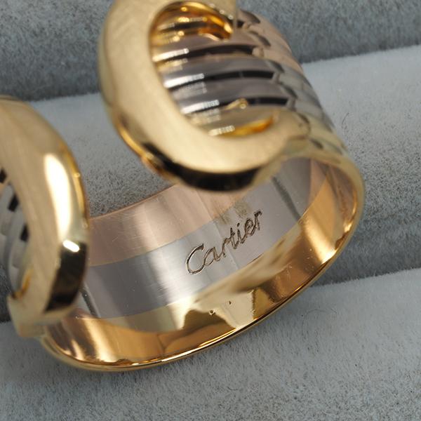 Cartier（カルティエ） リング 2C ドゥーブルC C2 スリーカラー LM 52