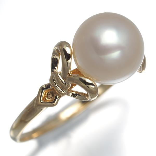 MIKIMOTO（ミキモト） リング パール 真珠 8.0mm 一粒 12.5号 K14YG 