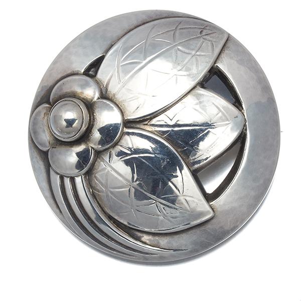 Georg Jensen（ジョージ ジェンセン） ブローチ 127 フラワー シルバー