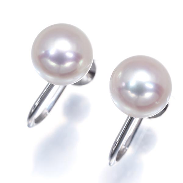MIKIMOTO（ミキモト） イヤリング パール 真珠 8.3mm 一粒 K18WG BLJ 