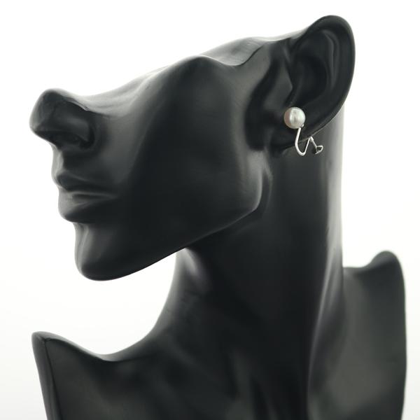 MIKIMOTO（ミキモト） イヤリング パール 真珠 8.3mm 一粒 K18WG BLJ 