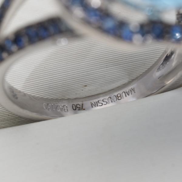 モーブッサン リング トパーズ サファイア フルールダムール 9号 K18WG/ブラックコーティング 指輪 BLJ/GENJ | MAUBOUSSIN | 05