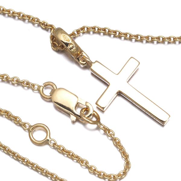 CHAUMET（ショーメ） ネックレス ダイヤ ダイヤモンド クロス K18YG