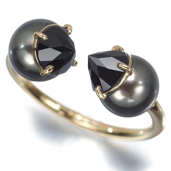 TASAKI（タサキ） リング ブラック パール 真珠 スピネル リファインド