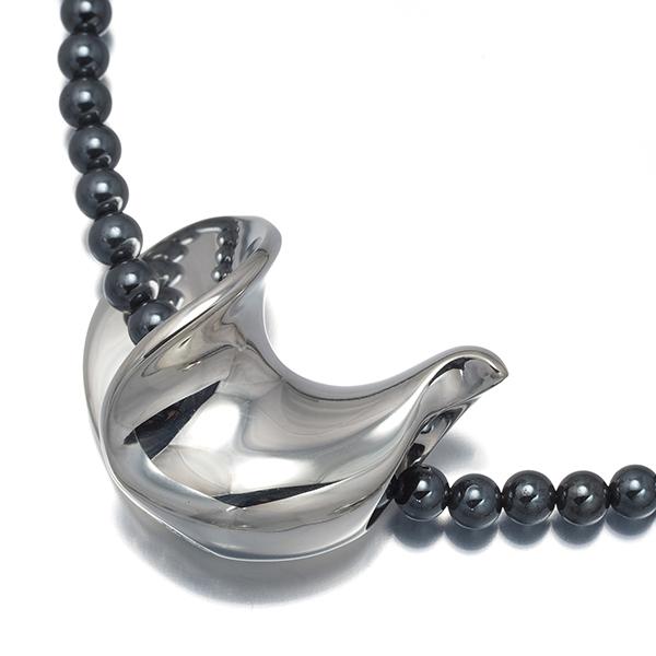 Georg Jensen（ジョージ ジェンセン） ネックレス ヘマタイト HaH 