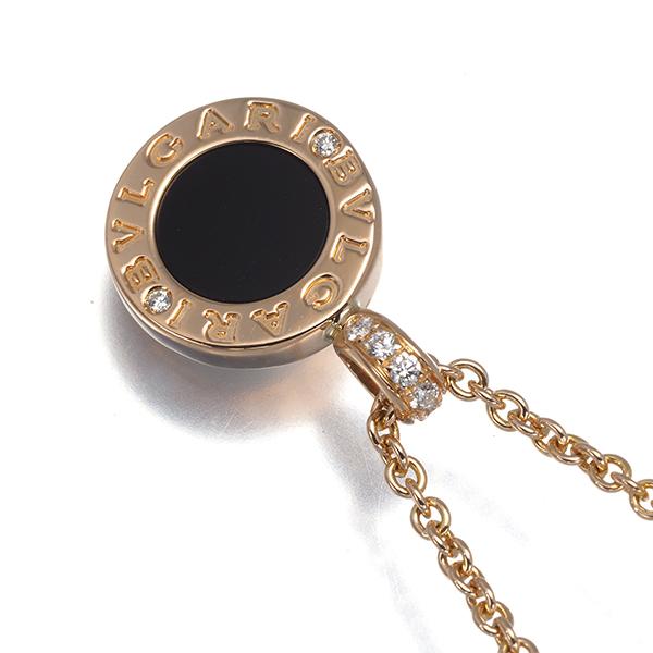 ななちゃん　 ブルガリネックレス 18K ダイヤ×オニキス 正規品 BVLGARI（ブルガリ） ネックレス シェル オニキス ダイヤ ダイヤモンド