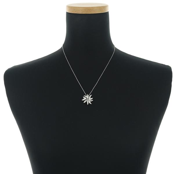 K18 ダイヤネックレス ダイヤ ダイヤモンド 0.76ct フラワー ネックレス K18WG ソーティング