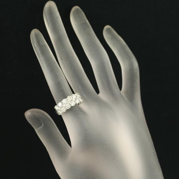 ライトイエロー ダイヤ ダイヤモンド 2.00ct パヴェ リング Pt950 指輪 