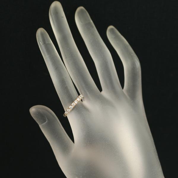 ダイヤ ダイヤモンド 0.52ct 9P リング K18PG 指輪 GENJ : グリーバー