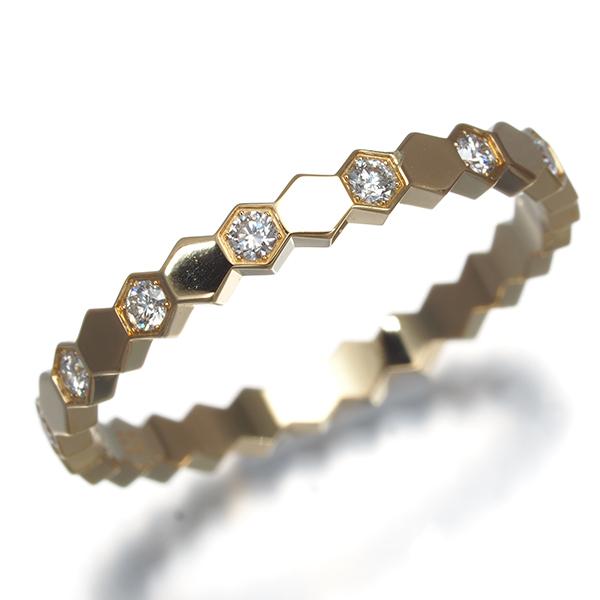 CHAUMET ビードゥショーメ ビーマイラブ ハニカム 53 ダイヤ リング 