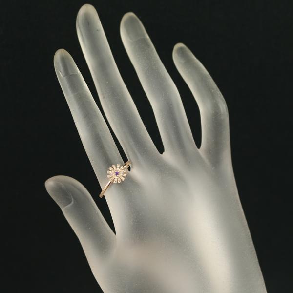 DAMIANI フラワーフルダイヤモンドリング ダミアーニ証明書付き10.28g DAMIANI（ダミアーニ） リング アメジスト ダイヤ ダイヤモンド