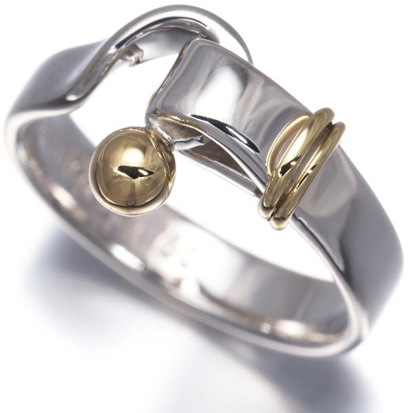 ティファニー　TIFFANY　フック＆アイ　925/750　リング　約12号 TIFFANY&Co.（ティファニー） リング フック＆アイ 12号 シルバー 925