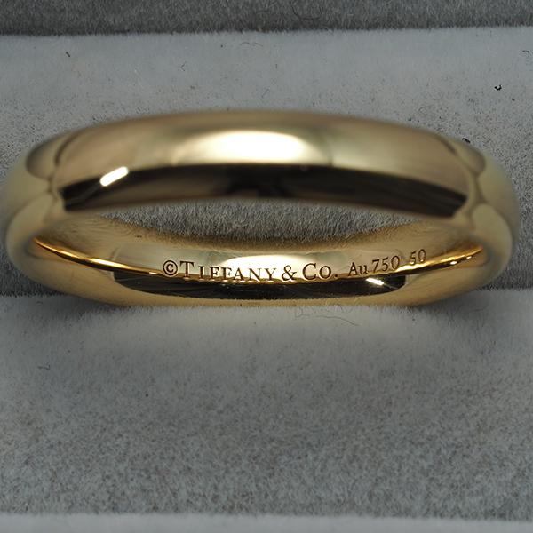 【美品】ティファニー フォーエバー ウェディング バンドリングK18YG TIFFANY&Co.（ティファニー） リング フォーエバー クラシックバンド