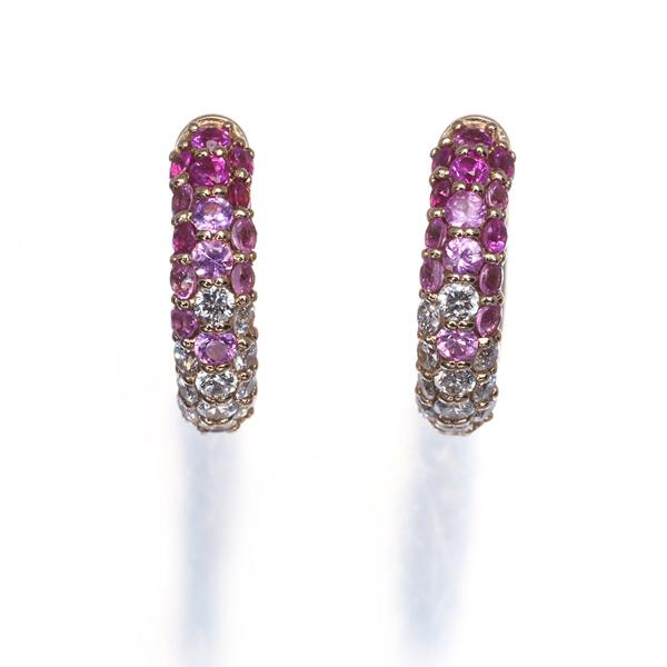 Ponte Vecchio（ポンテヴェキオ） ピアス ピンクサファイア 0.44ct 