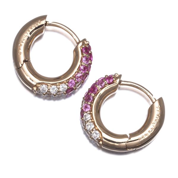 Ponte Vecchio（ポンテヴェキオ） ピアス ピンクサファイア 0.44ct 