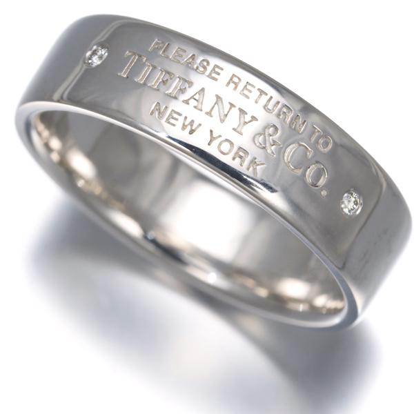 ティファニー ダイアゴナルリング K18YG 約17号 TIFFANY&Co.（ティファニー） リング ダイヤ ダイヤモンド リターン