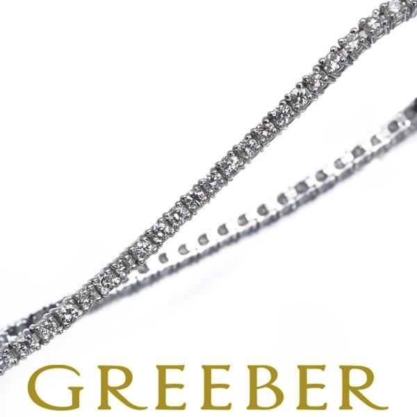 ダイヤ ダイヤモンド 2.00ct テニス ブレスレット K18WG GENJ 