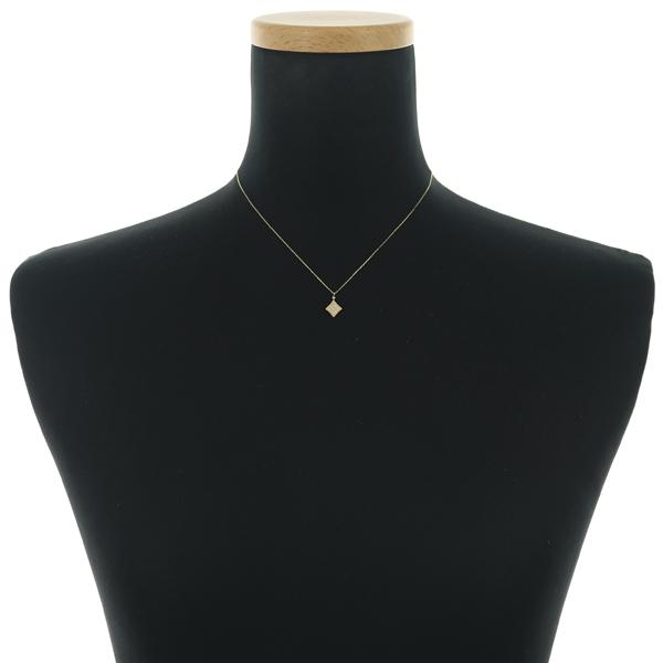 ダイヤ ダイヤモンド 0.10ct パヴェ ひし形 ネックレス K18YG GENJ_3