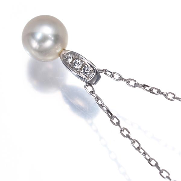 MIKIMOTO（ミキモト） ネックレス パール 真珠 7.1mm ダイヤ
