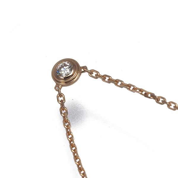 カルティエ　ダムールSMネックレス　ダイヤモンドK18PG　ディアマンレジェ Cartier（カルティエ） ネックレス ダイヤ ダイヤモンド ダムール