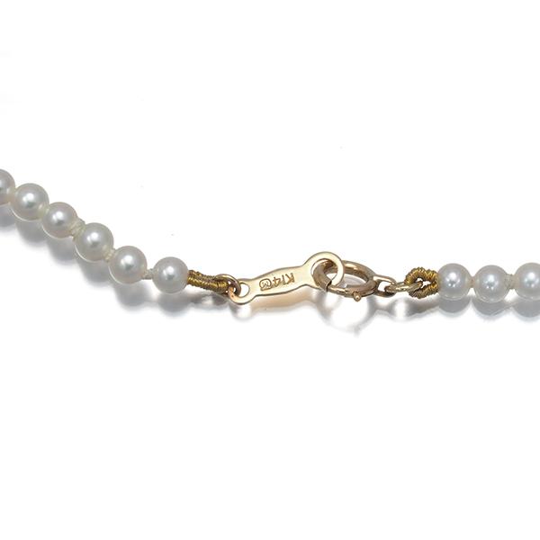 ミキモト ネックレス ベビー パール 真珠 3.0-3.4mm K14YG BLJ | MIKIMOTO | 02