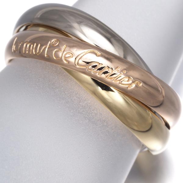カルティエ トリニティ リング スリーカラー クラシック 53号 K18YG/WG/PG 指輪 BLJ | Cartier | 04