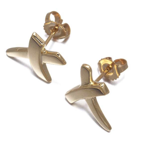 TIFFANY ティファニーピアス グラフィティキス SV925 片耳 TIFFANY&Co.（ティファニー） ピアス グラフィティX キス K18YG BLJ