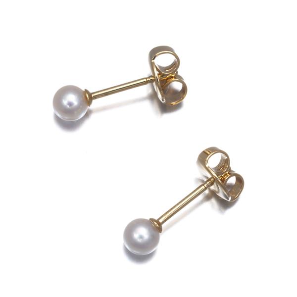 MIKIMOTO（ミキモト） ピアス ベビー パール 真珠 4.2mm 一粒 K18YG