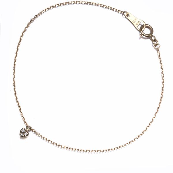 agete（アガット） ブレスレット ダイヤ ダイヤモンド 0.02ct ハート