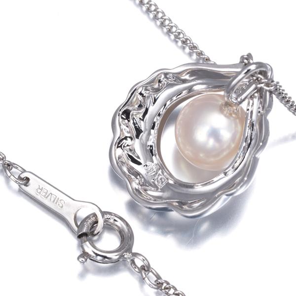 TASAKI SHINJU 田崎真珠 925 シルバー ネックレス TASAKI（タサキ） ネックレス パール 真珠 7.4mm シルバー 925