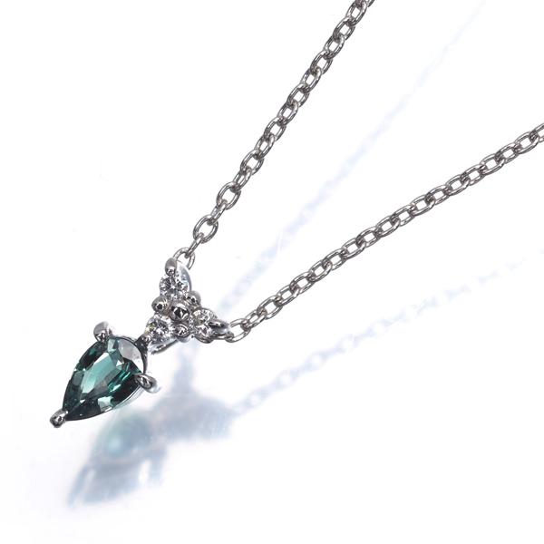 アレキサンドライト 0.17ct ダイヤ ダイヤモンド 0.03ct ネックレス Pt900/Pt850 鑑別書GENJ |  | 08